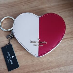 Kate Spade Heart-Shaped Keychain Wallet